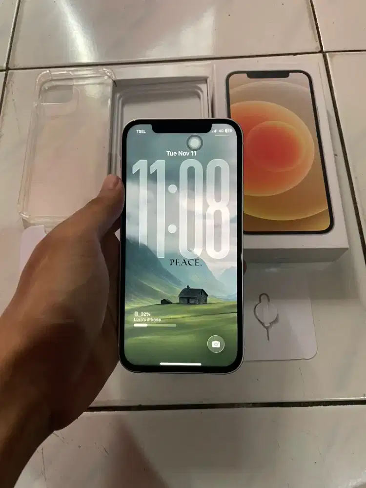 iPhone 12 White 128Gb All Operator, Fullset Mulus Nominus Bh 100%