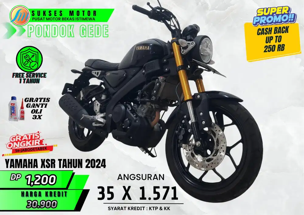 YAMAHA XSR TAHUN 2024 DP SATU JUTAAN