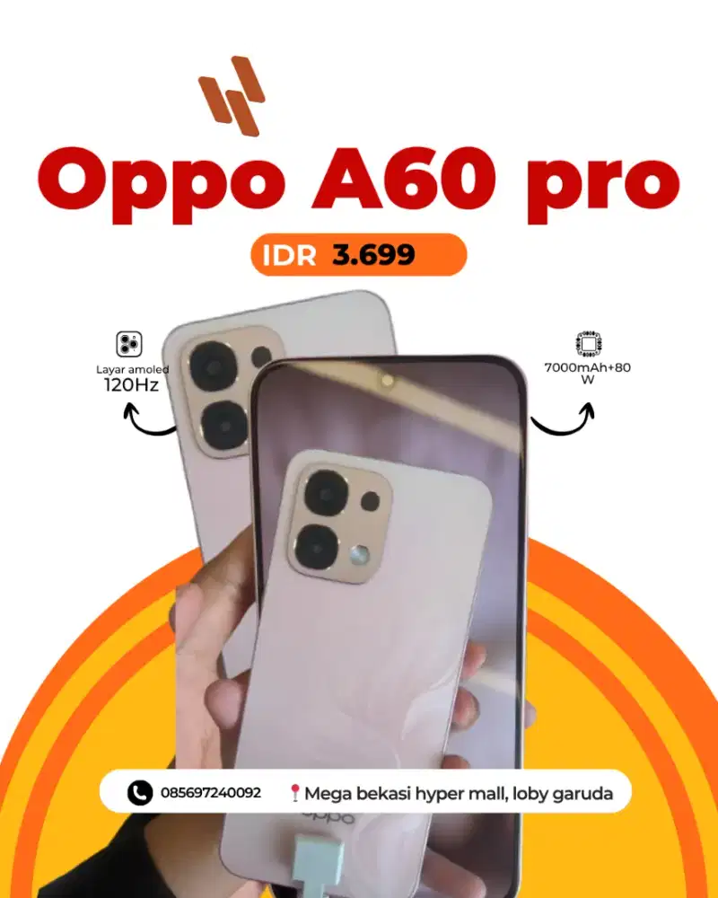 Promo cicilan Di seri A terbaru A60Pro!!!