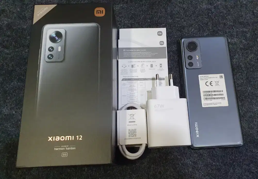 Ex Dsiplay MI 12 5G Ram 8/256GB Kelengkapan Fullset Original