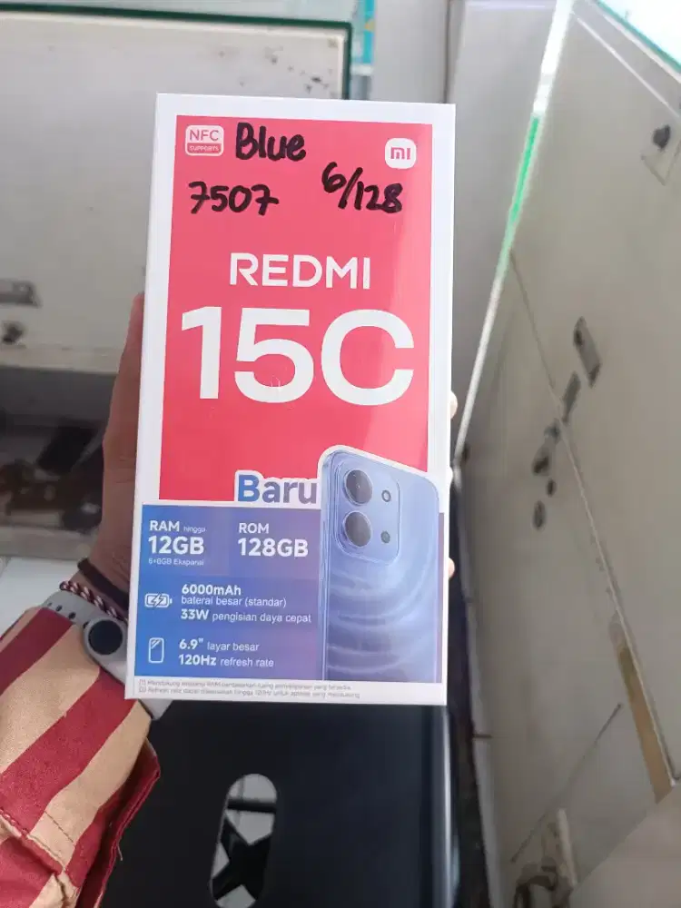 REDMI 15C RAM 6+6/128 PALINGMURAH BISA COD FREE ONGKIR