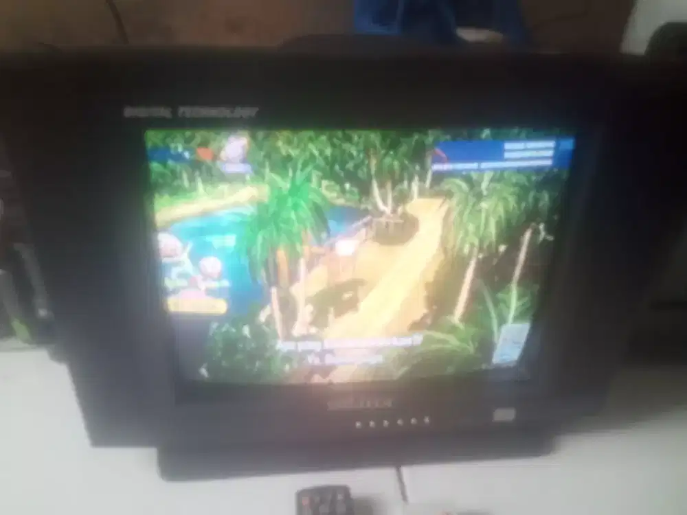 Tv tabung 14 inch SIMBA+stb normal siap tonton nego tipis