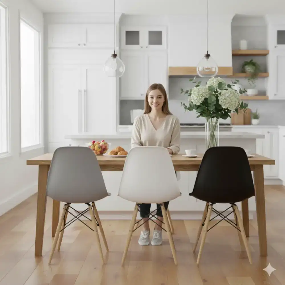 Kursi makan estetik murah