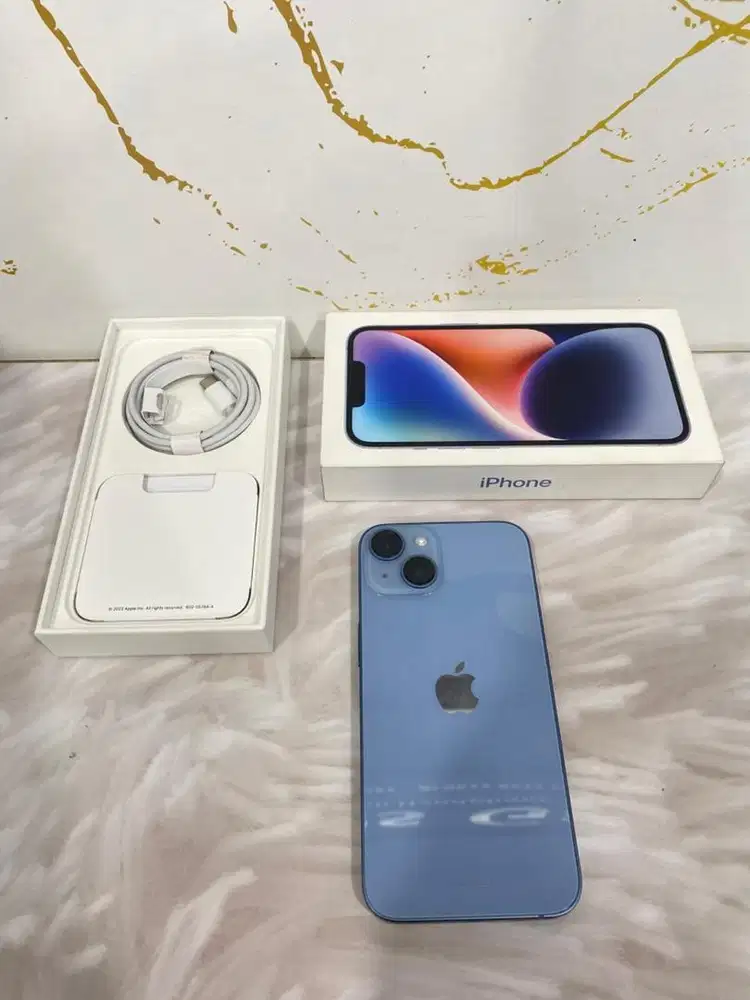IPHONE 14 128GB BLUE IBOX GARANSI SD 10/26