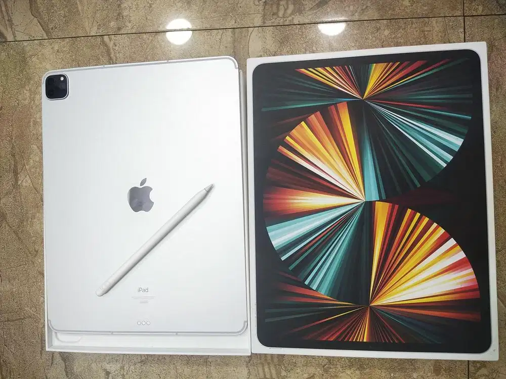 Ipad pro M1 12.9in gen5 ibox 128G celluler + pencil full original