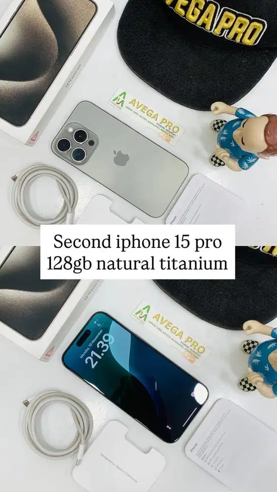 Second iphone 15 pro 128gb natural titanium