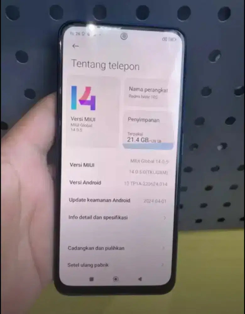 Redmi note 10s 6+5/128 GB