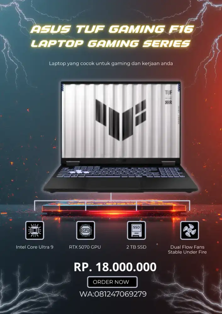 Promo Laptop Asus Tuf Gaming F16(2025)