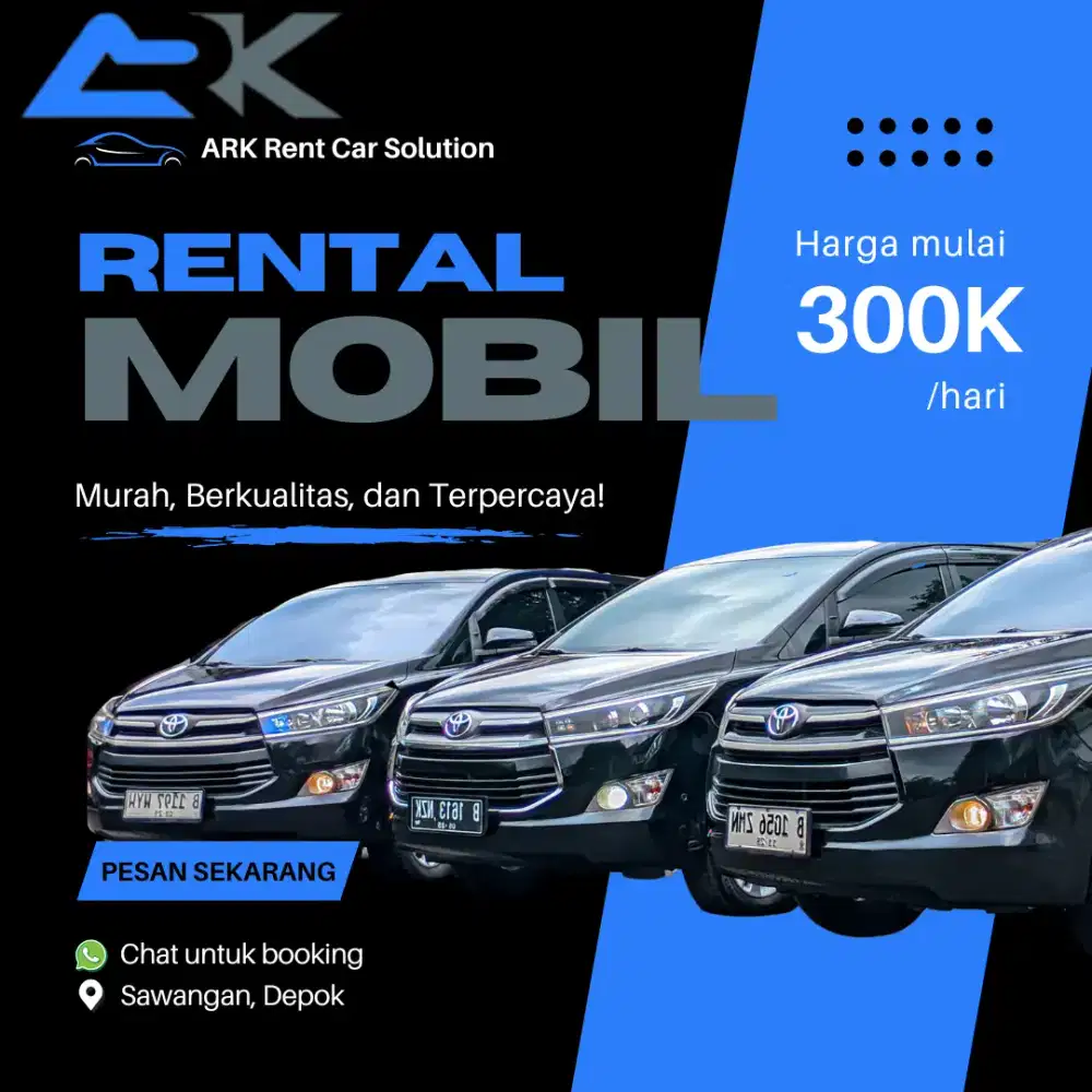 Rental mobil sewa harian, mingguan, bulanan siap antar sampai rumah