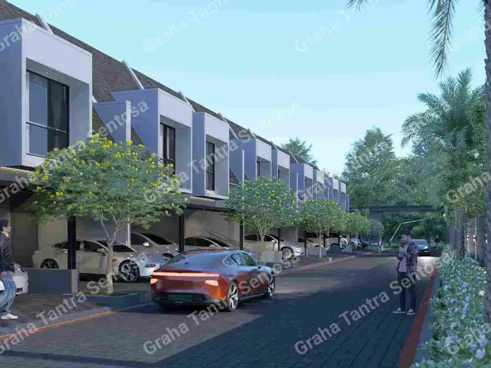 Rumah Baru Modern Tropis bisa Kpr, lokasi Stategis dekat Al azhar Internasional