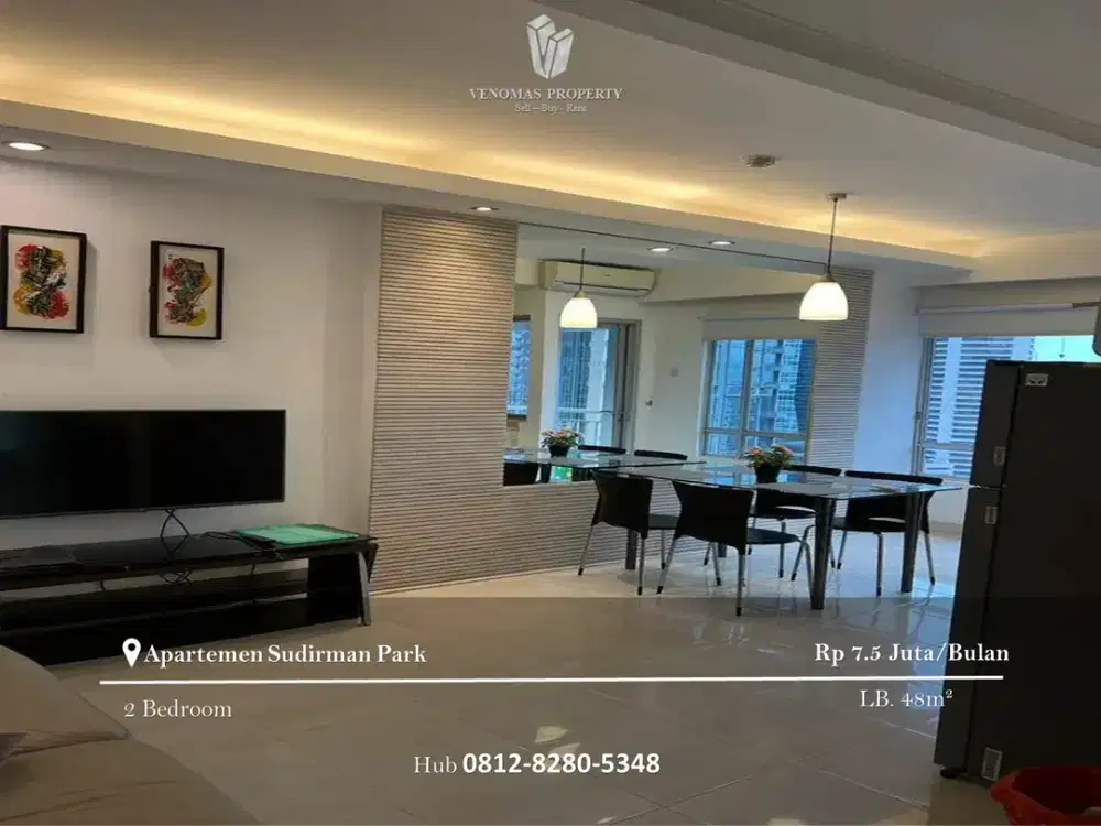Disewakan Apartement Sudirman Park 2BR Full Furnished Tower B
