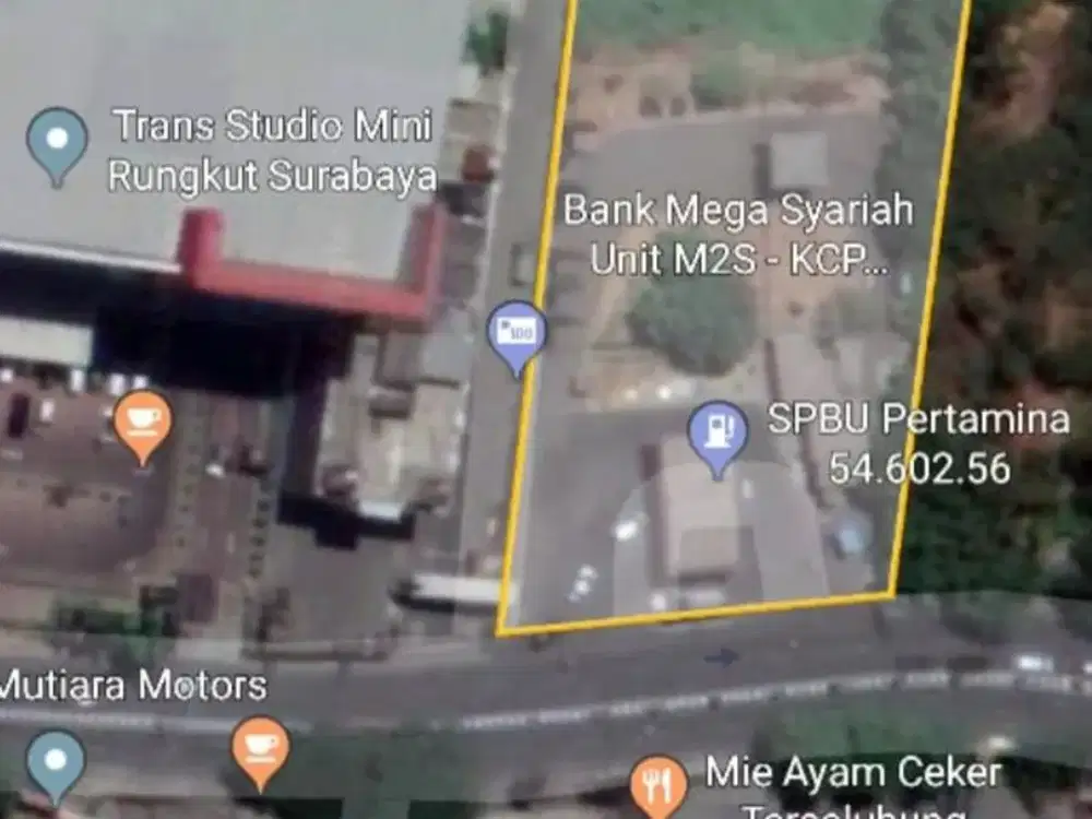 DIJUAL LAHAN SELUAS 3871 M2 DI RUNGKUT SURABAYA