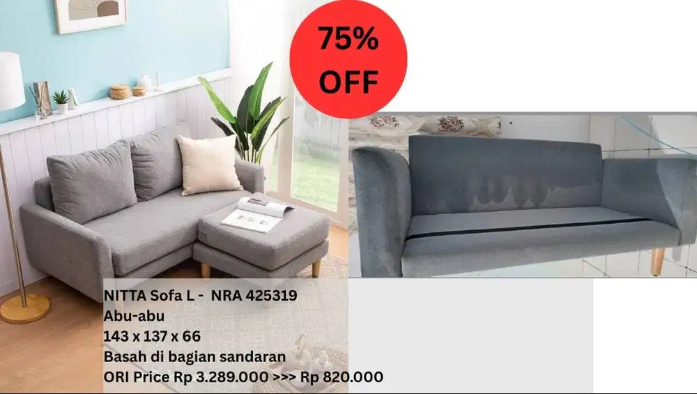 Heim Studio NITTA Sofa L Abu – Japandi Modern