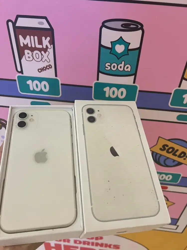 iphone 11 128gb putih dan bagus