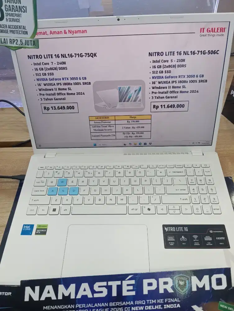 KREDIT LAPTOP ACER NITRO LITE 16 NL16-71G-75QK