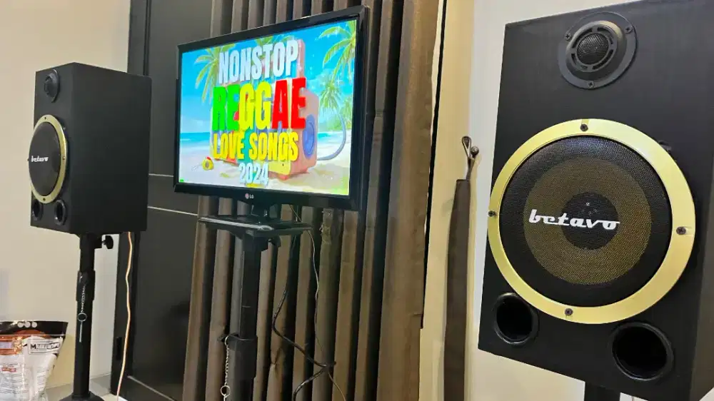 PAKET 1 SET KARAOKE KUMPLIT SAMA TV ANDROID (WI-FI) TINGGAL NYANYI...