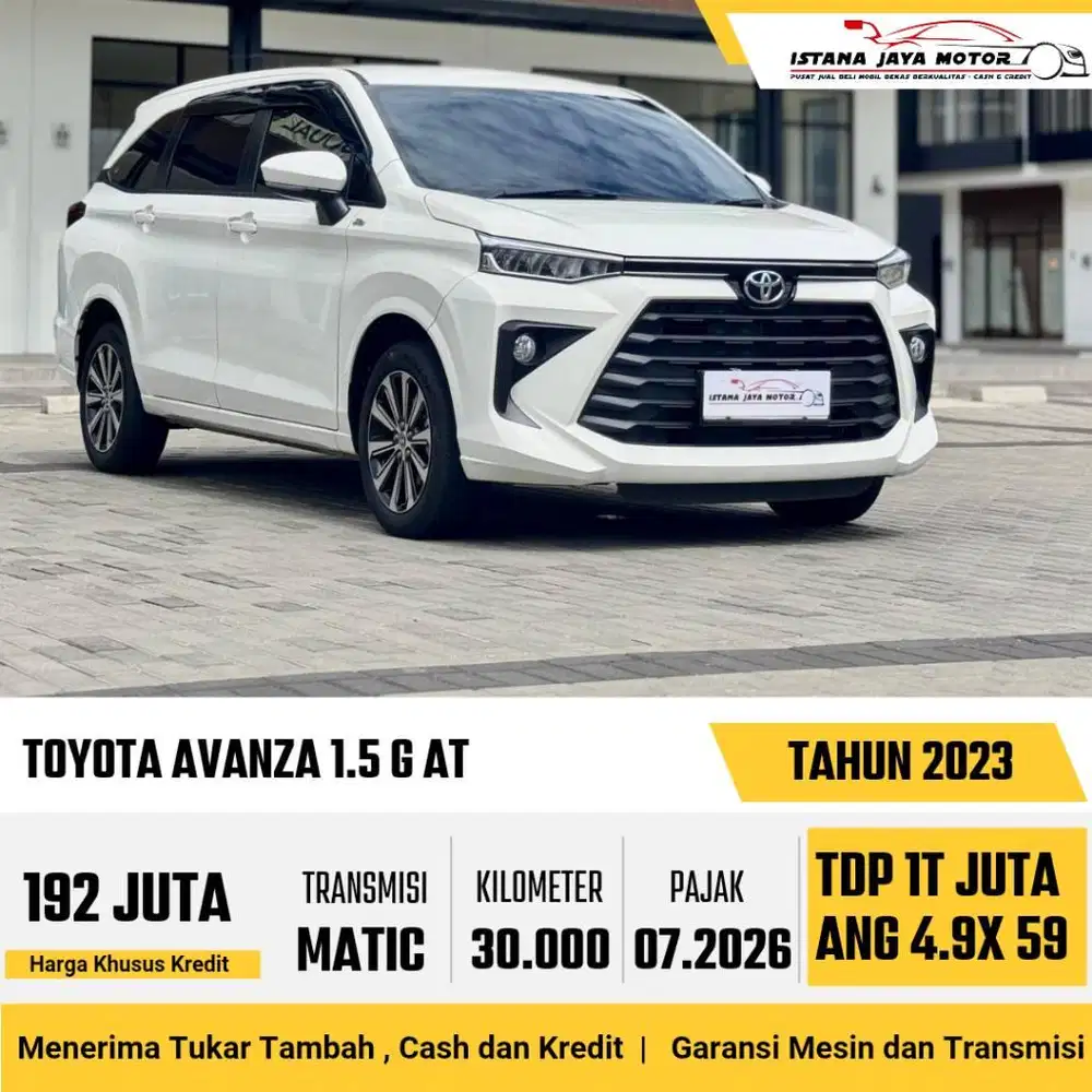 ALL NEW TOYOTA AVANZA 1.5 G AT 2023 PUTIH