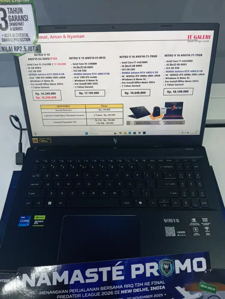 KREDIT LAPTOP ACER NITRO V 16 ANV16-71-79NR