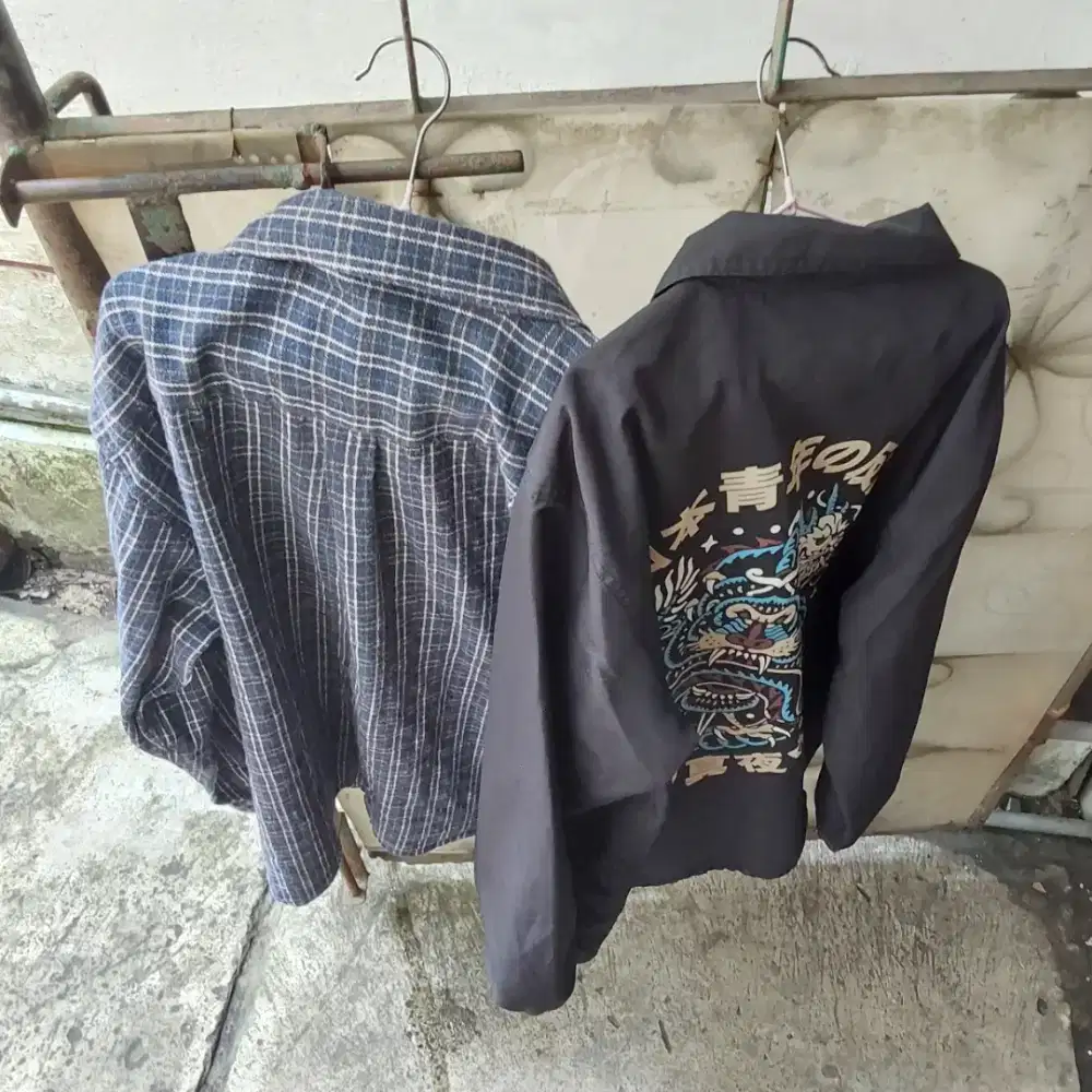 Jaket coach erigo dan flannel erigo