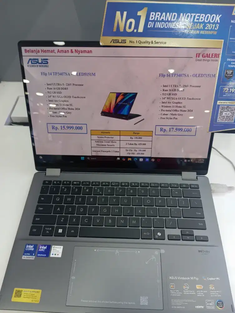 KREDIT LAPTOP ASUS Flip 14 TP3407SALED5151M