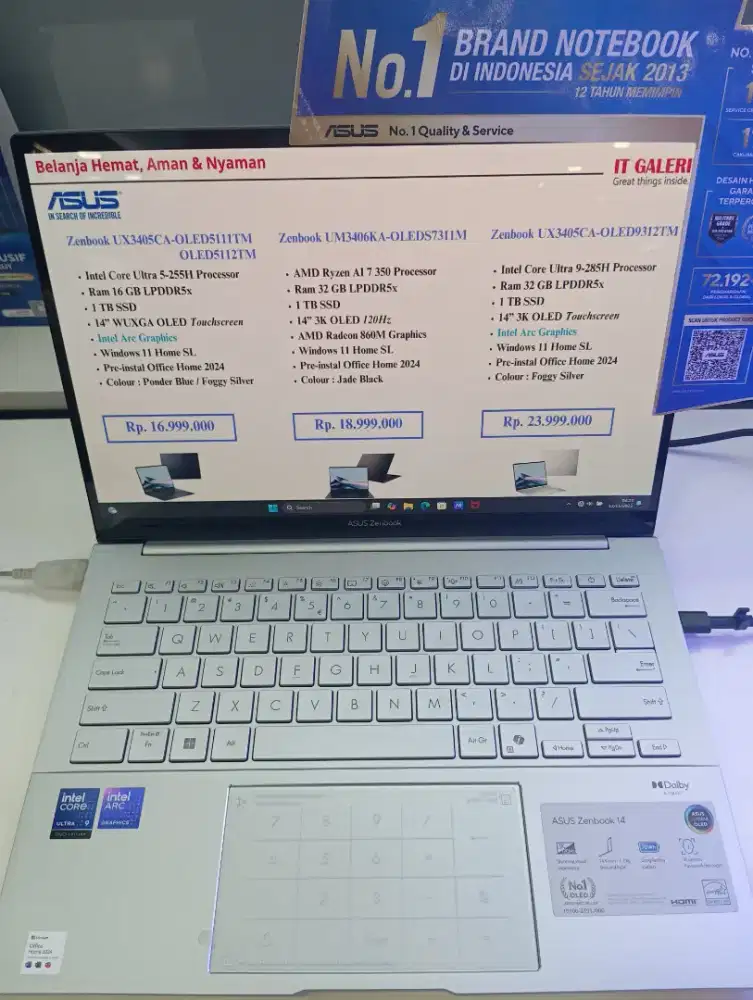 KREDIT LAPTOP ASUS Zenbook UX3405CA-OLED9312TM