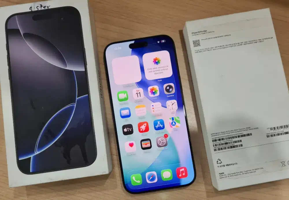 iPhone 16 Promax 256gb inter all operator lengkap