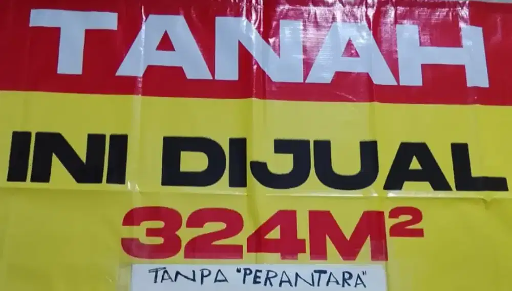 TANAH 324 m² , TANPA PERANTARA, Tanah Daging, akses mobil masuk