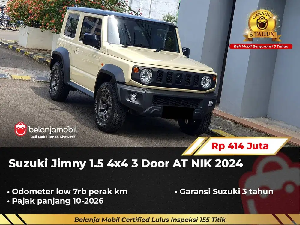 [ GARANSI 5TH ] Suzuki Jimny 1.5 4x4 3 Door AT Coklat 2024/2025