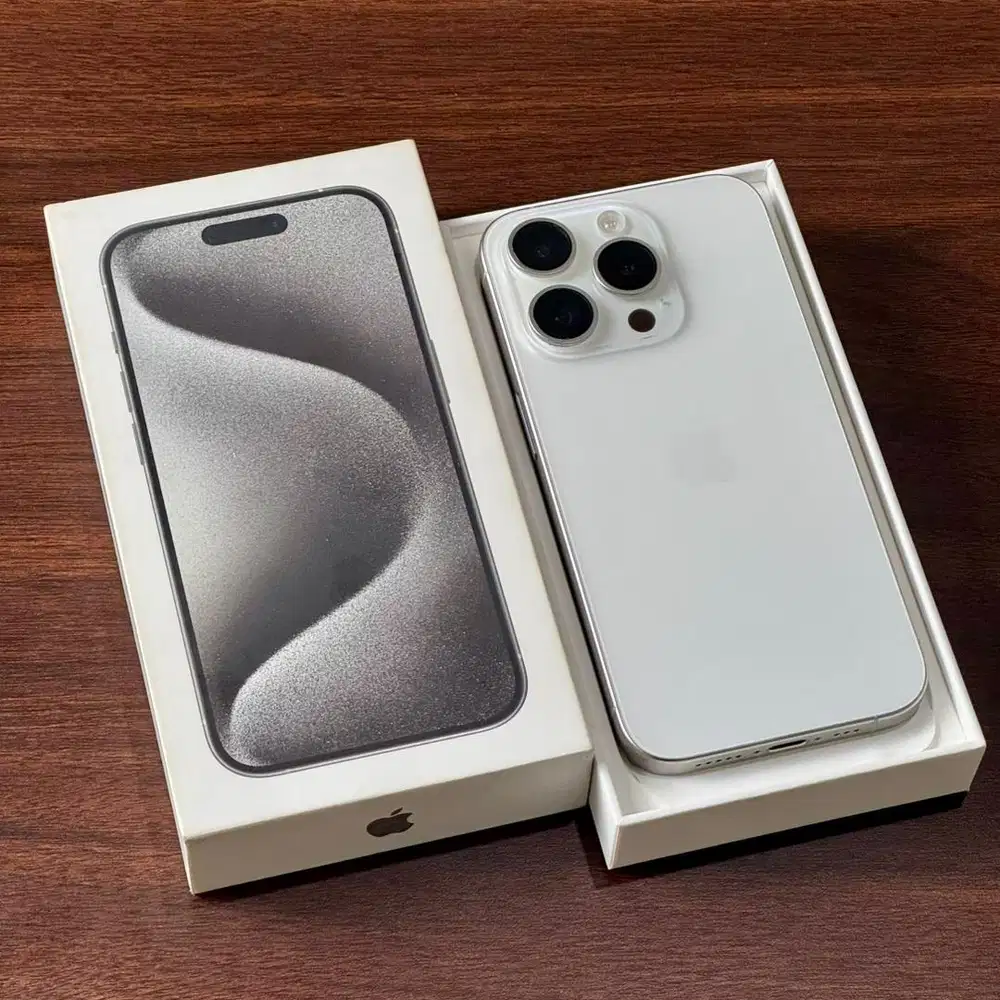 iPhone 15 PRO 128GB [ White Titanium ] Garansi Resmi iBox