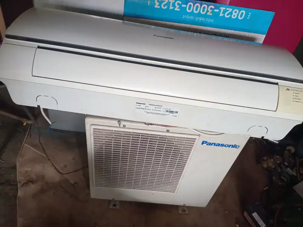 Di jual ac 3/4 panasonic low watt eco smart lengkap ori siap pakai
