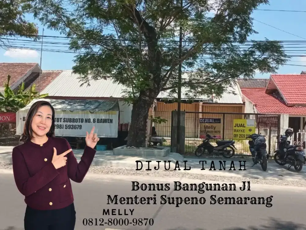 Tanah Bonus Bangunan di Lokasi Prime Semarang Kota Jalan Menteri Supeno