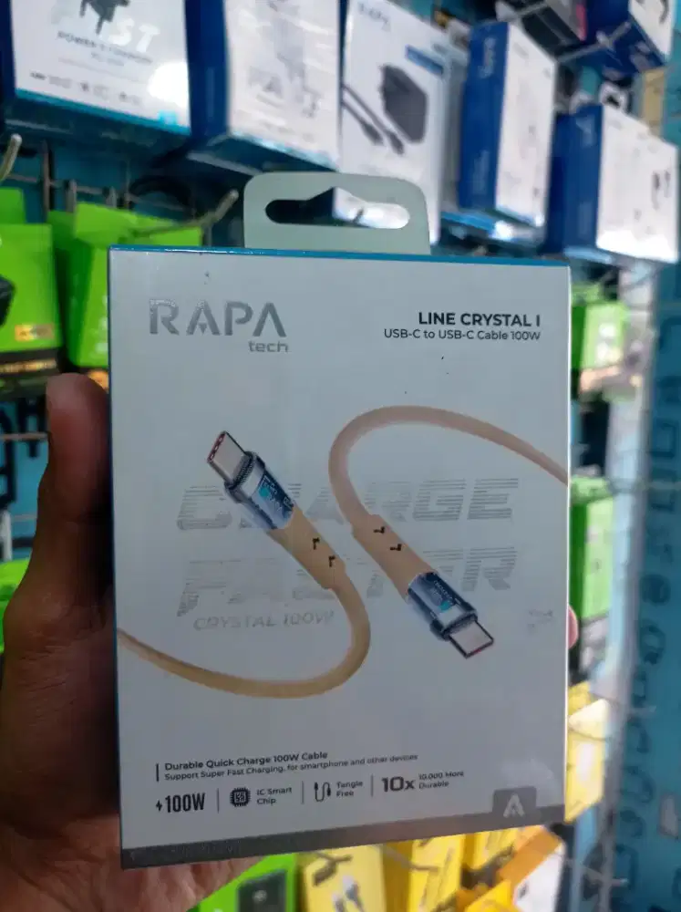 Data Cable Type-C to Type-C RAPATech Line Crystal I