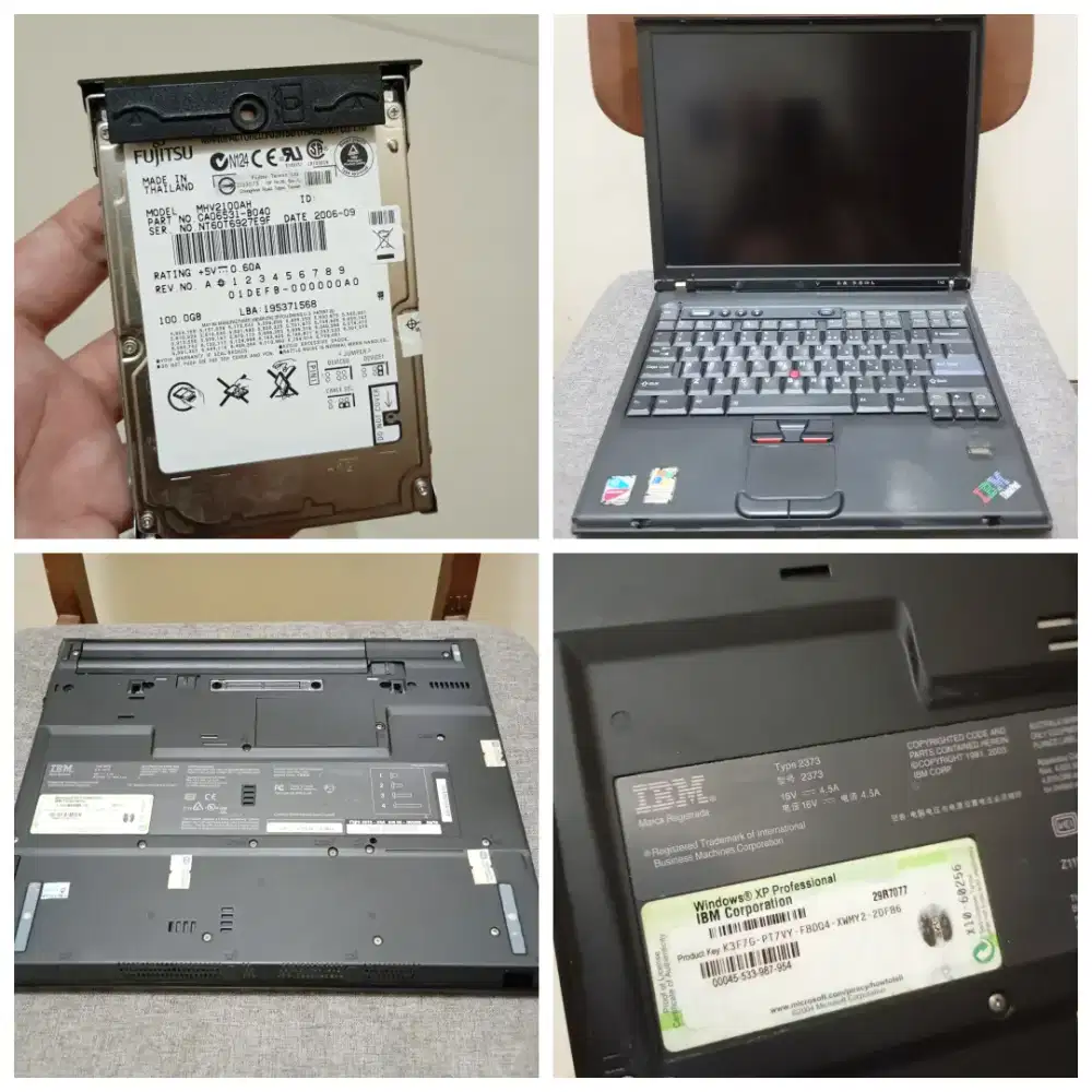 Leptop IBM Thinkpad T42 Original