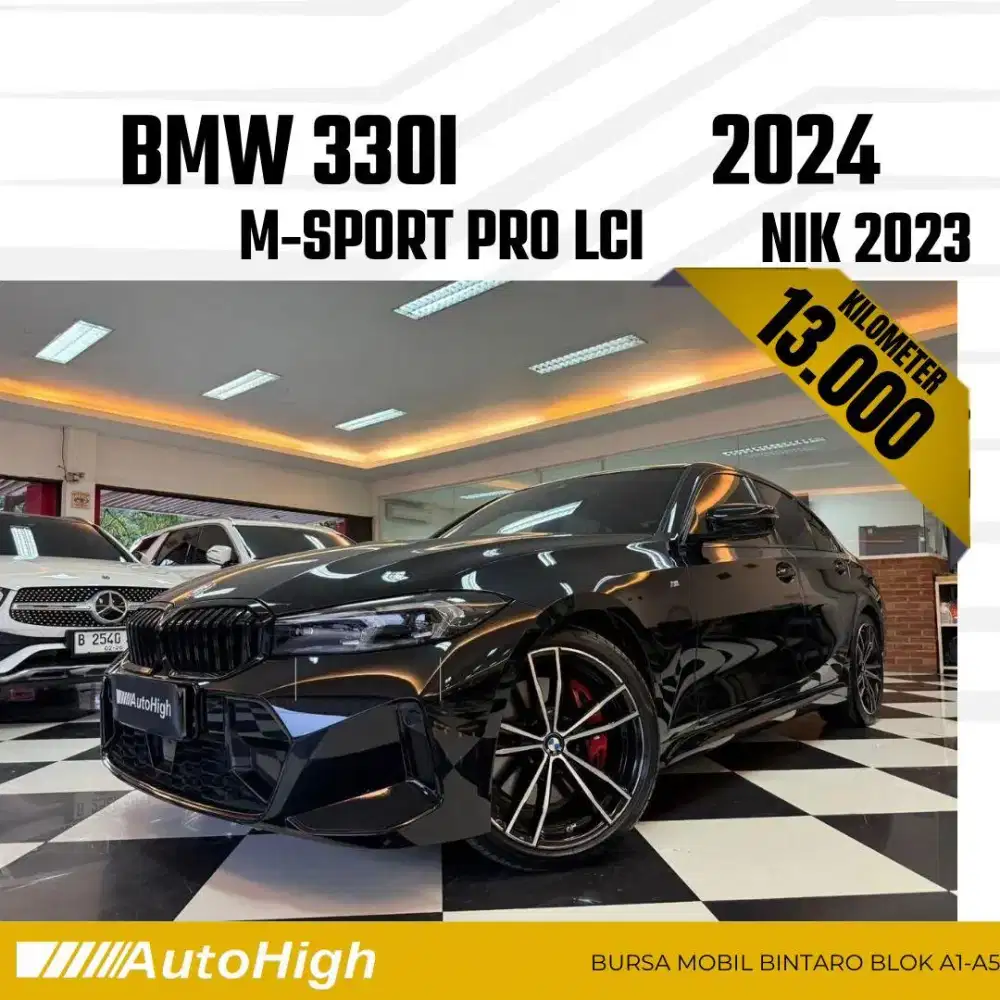 DP10% [Km13.000] 330i M-Sport 2023 Black Reg 2024 #AUTOHIGH
