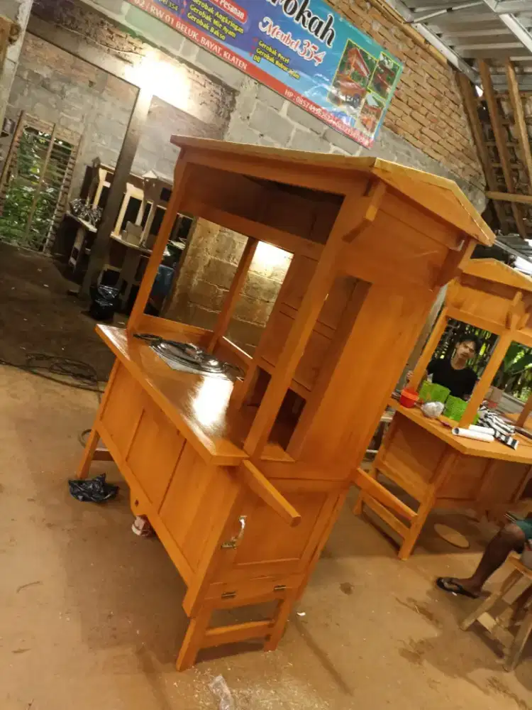 Jual Gerobak Angkringan, Bakso, Mie Ayam, Bubur, Sate, Soto, Pecel dll