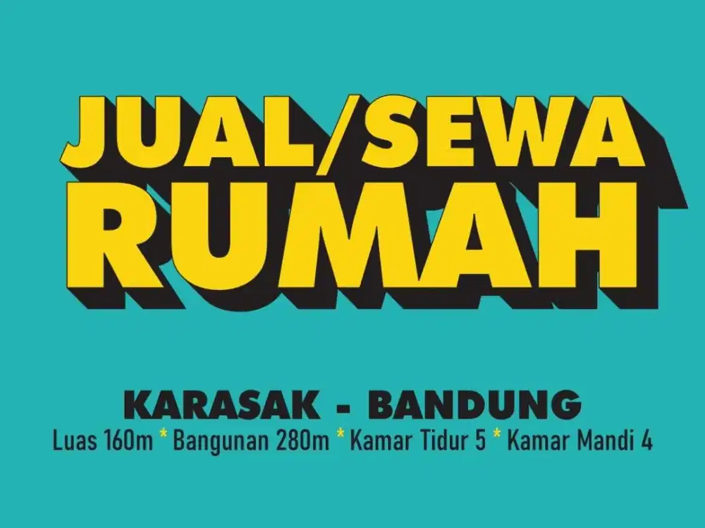 JUAL SEWA RUMAH MURAH DI, KARASASK, KURDI, ASTANA ANYAR, MOCH TOHA,