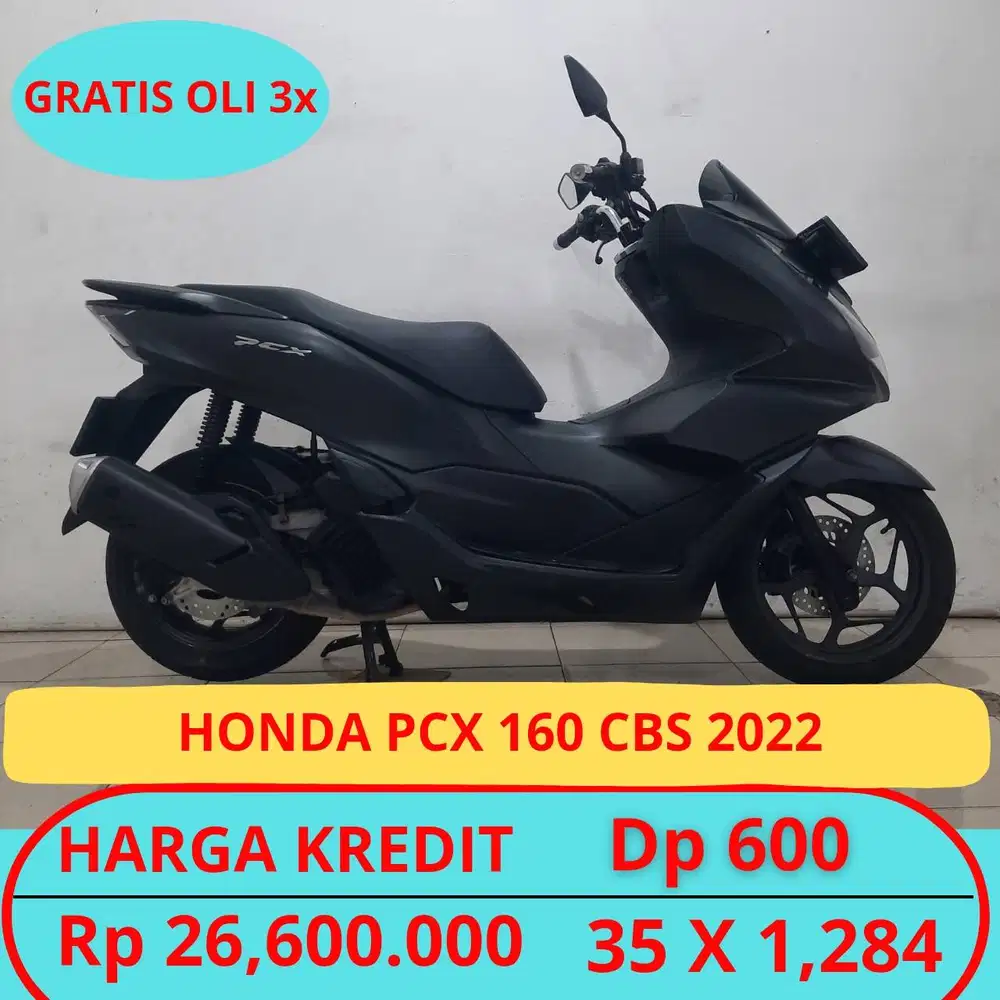 HONDA PCX 160 CBS 2022 DP MURAH HANYA 600RIBU