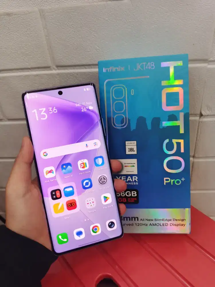 Infinix hot 50 pro plus 8/256 Fulset ori no minus