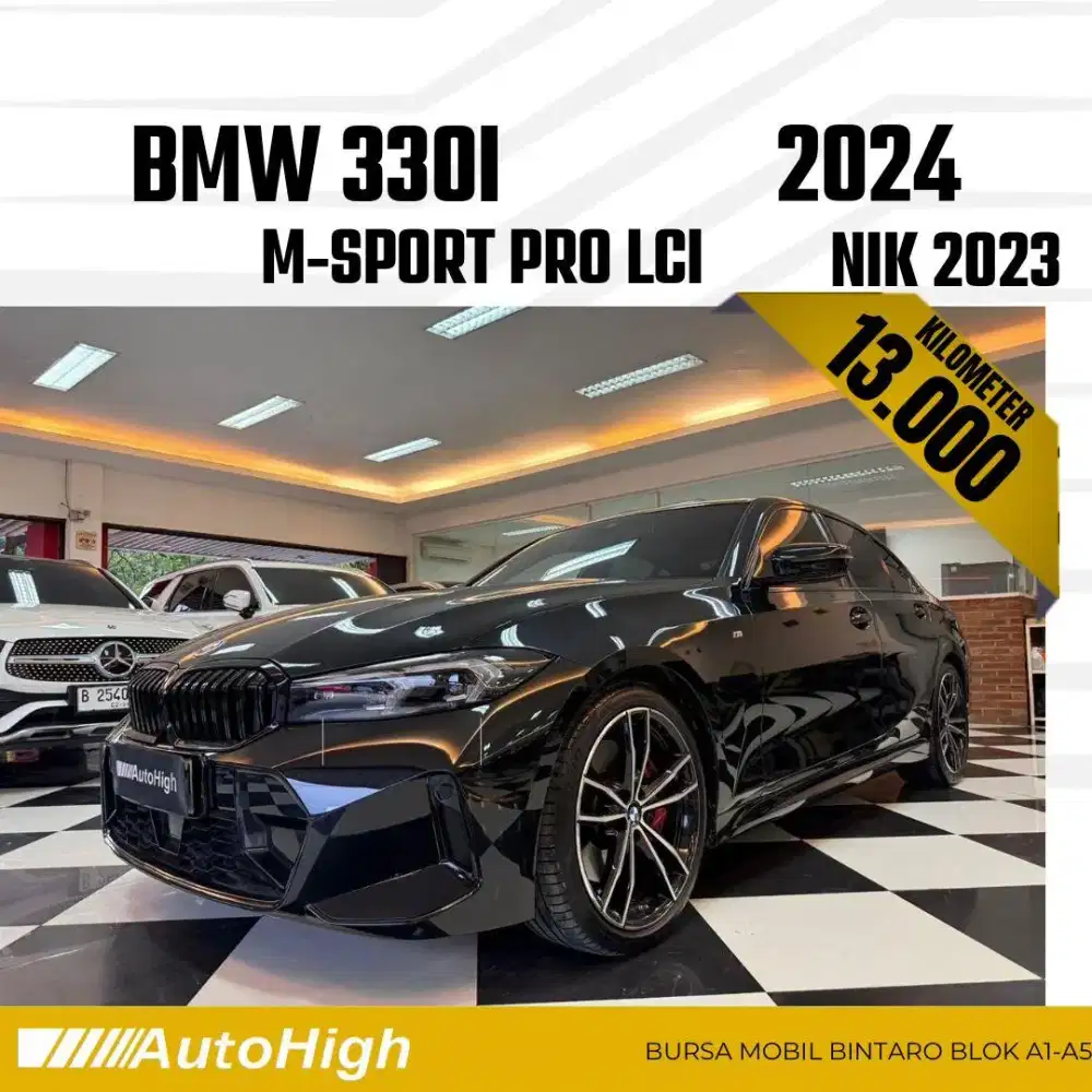 DP10% [Km13.000] 330i M-Sport 2023 Black Reg 2022 #AUTOHIGH