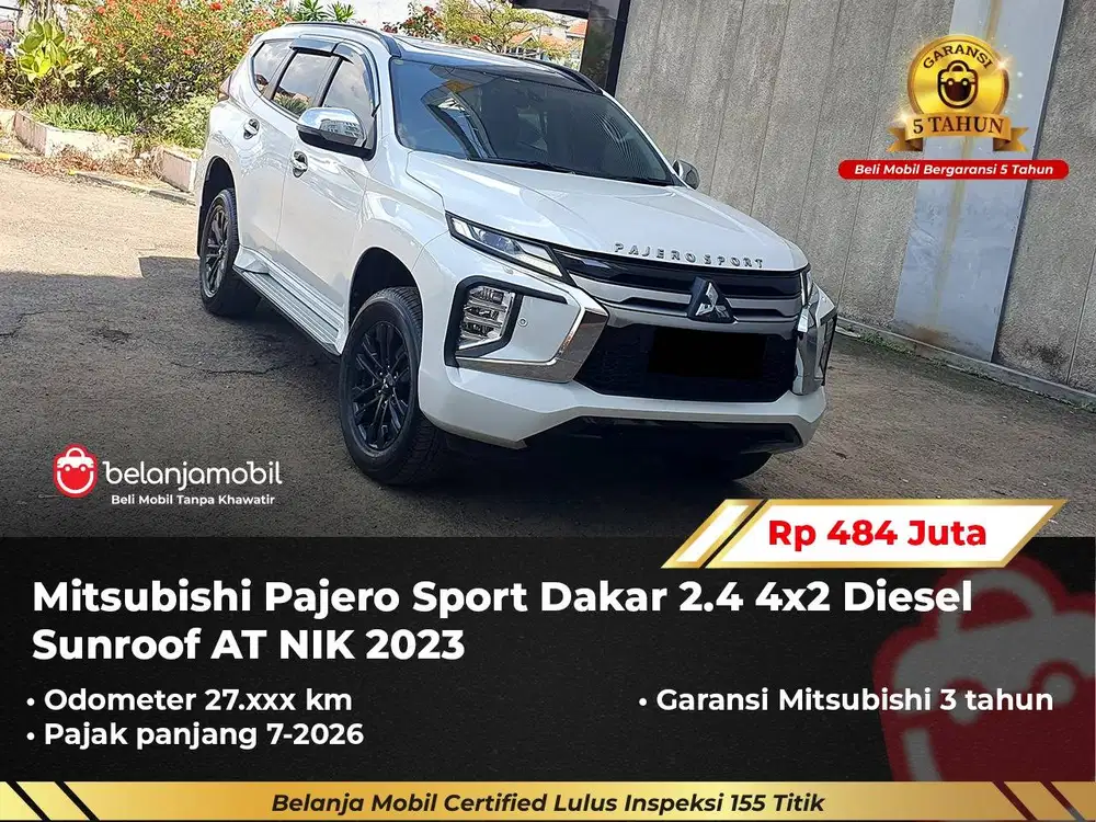 [ GARANSI 5TH ] Mitsubishi Pajero Sport Dakar 2.4 4x2 Diesel 2023/2024