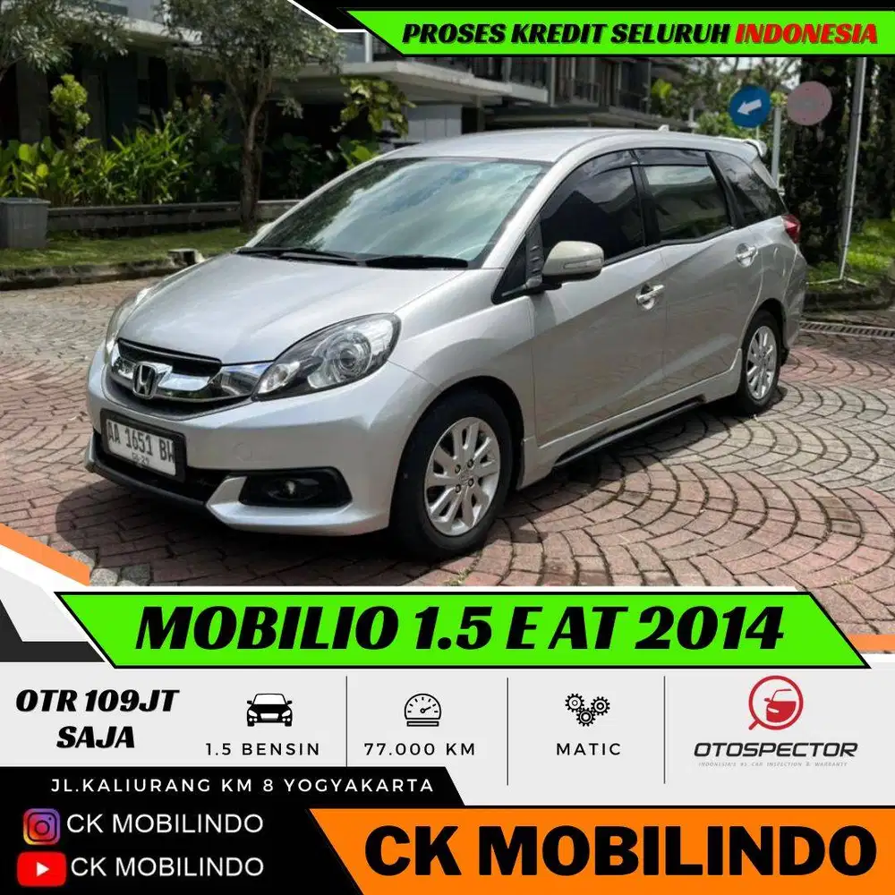 (Km77rb) Honda Mobilio E Matic 2014 Plat AA ORISINIL Kredit Murah