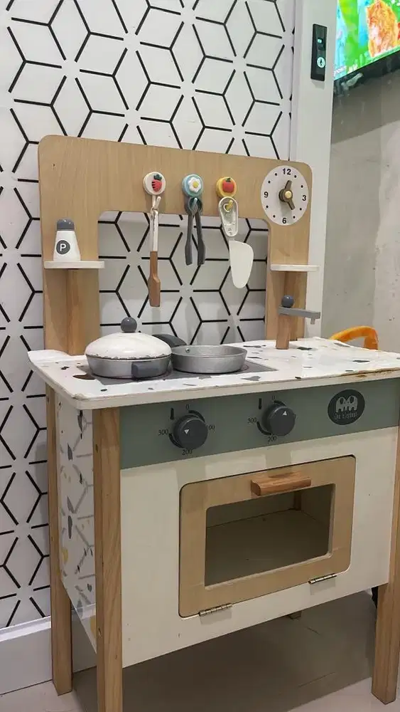 Wooden Kitchen Set Sensory anak