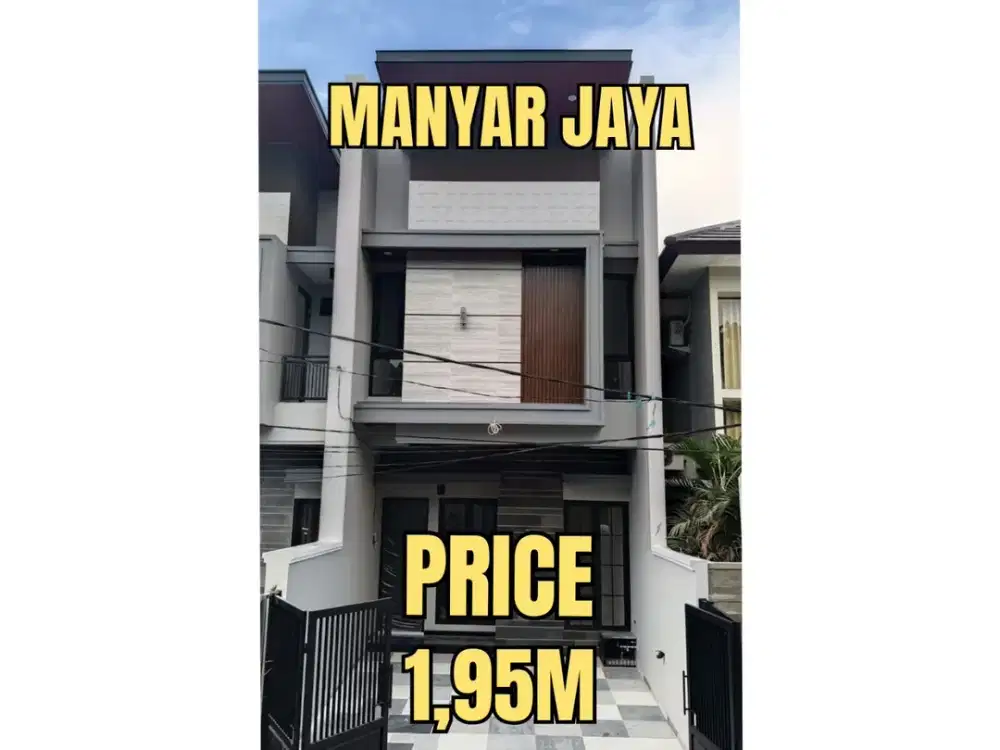 ‼️BARU GRESS‼️ RUMAH MANYAR JAYA KLAMPIS SEMOLOWARU NGINDEN. MODERN MINIMALIS. DEKAT MERR, KAMPUS, SEKOLAH
