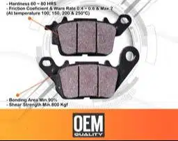 Kampas Rem Depan NMAX Aerox 155 Mio M3 Mio Z Jupiter MX King Jupiter M