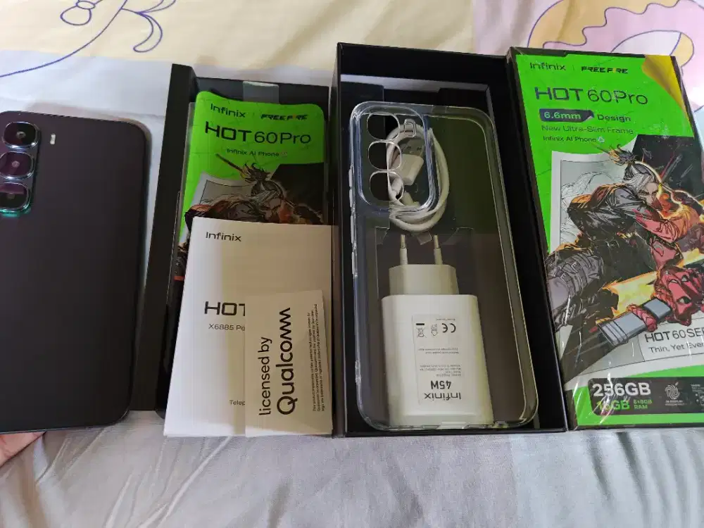 Infinix hot 60.pro 8+8(12)/256gb fullset ori