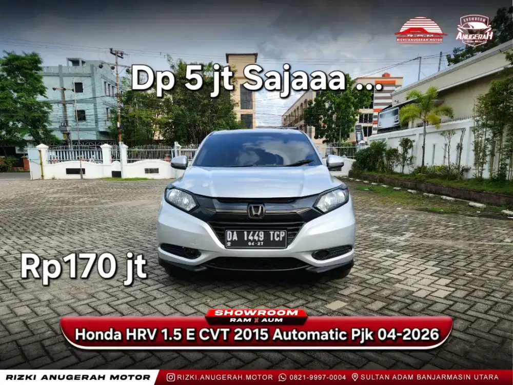 Dp 10jt Honda HRV 1.5 E CVT 2015 Automatic Pjk 04-2026