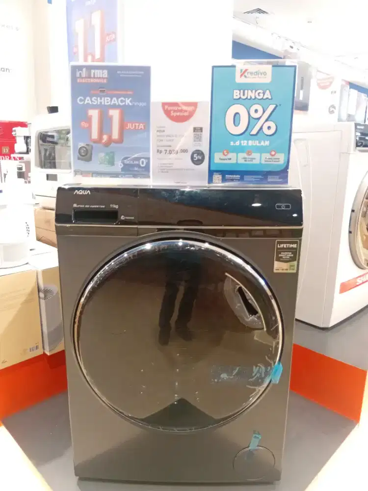 Mesin Cuci AQUA 11 Kg Front Load
