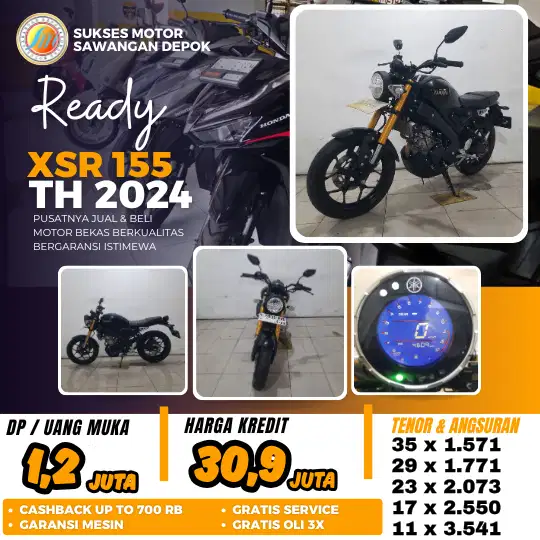 PROMO CASH KREDIT YAMAHA XSR 155 TH 2024 UNIT MULUS BERGARANSI