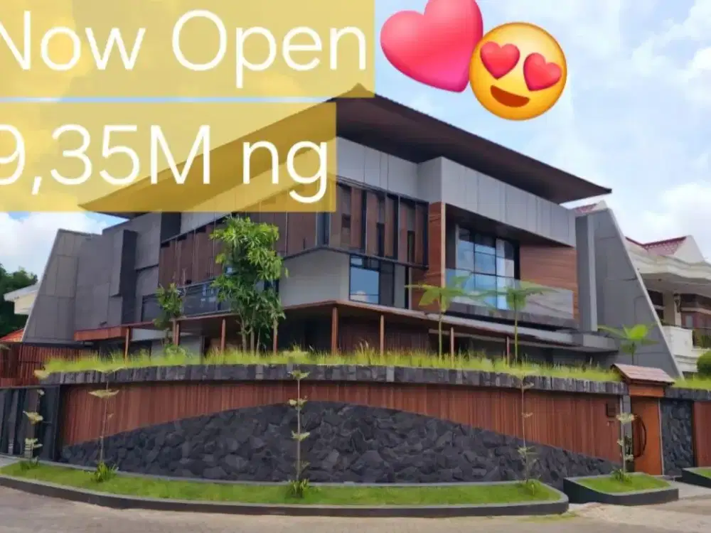 ‼️MEWAAH‼️RUMAH HOOK MANYAR KERTOADI MODERN TROPIS, SURABAYA TIMUR. SELANGKAH MERR, KERTAJAYA