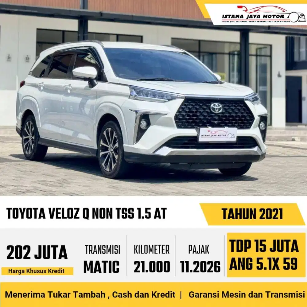 KM 21RB Toyota Veloz Q Non TSS AT 2021 Putih